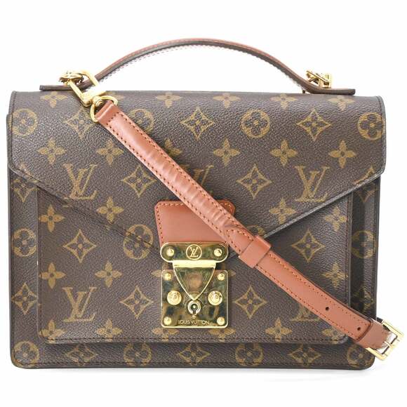 Louis Vuitton Handbags - LOUIS VUITTON Brown Monogram Canvas Shoulder Bag